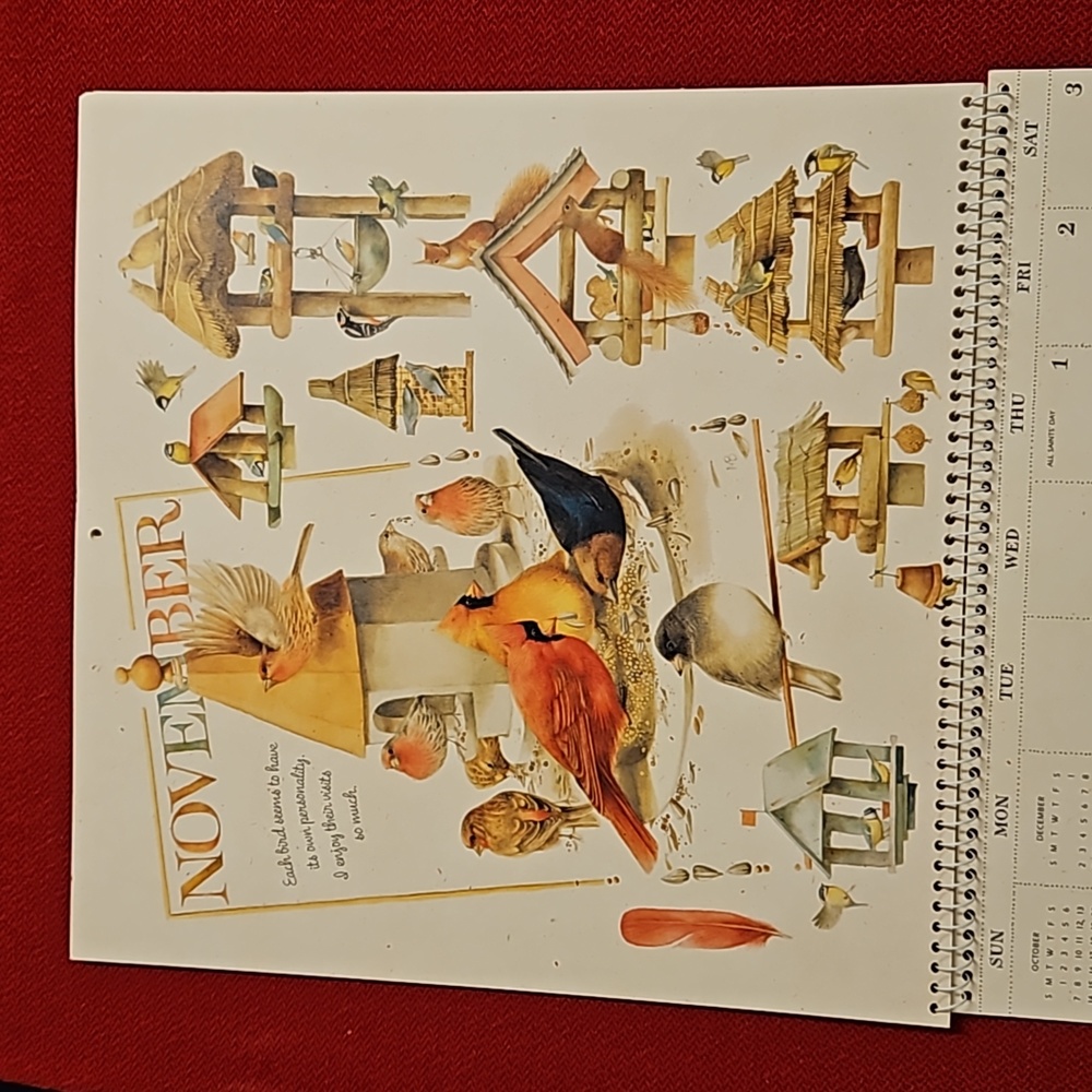 Marjolein Bastin Hallmark @2001 calendar UNUSED Nature's Sketchbook art craft - Picture 14 of 16